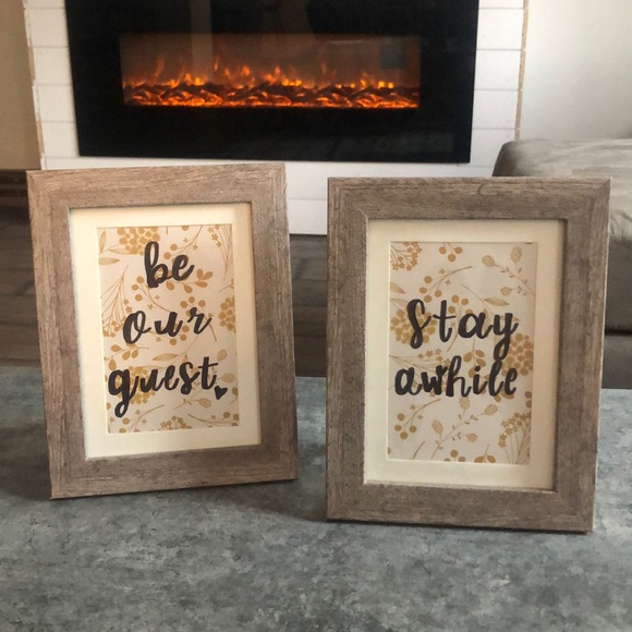 Other - Adorable frames / guest room decor 🖤